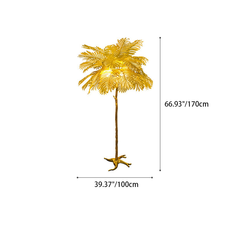 Contemporary Nordic Tree Floor Lamp - 3/5-Light Resin Design for Living Room