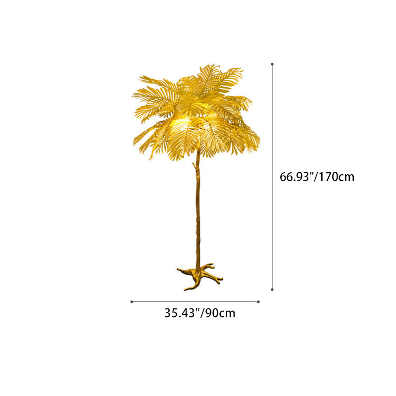 Contemporary Nordic Tree Floor Lamp - 3/5-Light Resin Design for Living Room