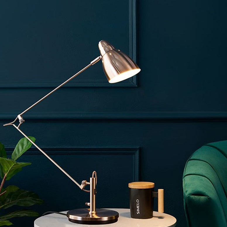 Modern Minimalist Dome Iron 1-Light Table Lamp for Living Room, Contemporary Interior Lighting, Elegant Home Decor, Stylish Desk Lamp, Industrial Design Lamp, Black Matte Finish, Adjustable Lighting, Perfect Accent Light for Sofa Table or Nightstand, Uniq