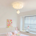 Contemporary Kids LED Flush Mount Ceiling Light - Iron & Plastic Design for Living Room