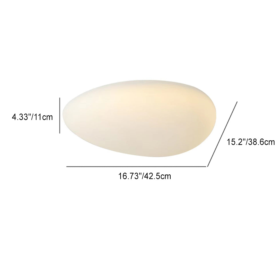 Nordic Minimalist Cobblestone LED Flush Mount Ceiling Light