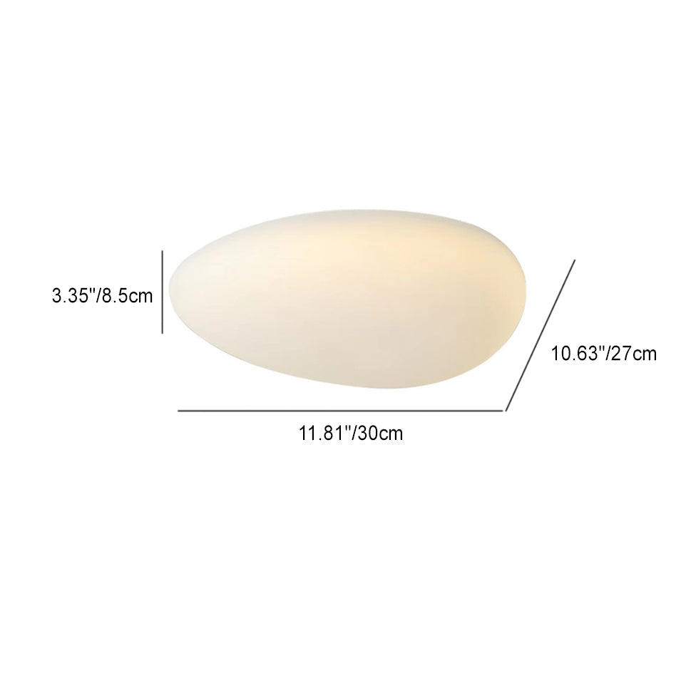 Nordic Minimalist Cobblestone LED Flush Mount Ceiling Light