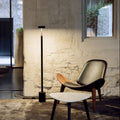 Contemporary Scandinavian Round Iron LED Floor Lamp for Bedroom