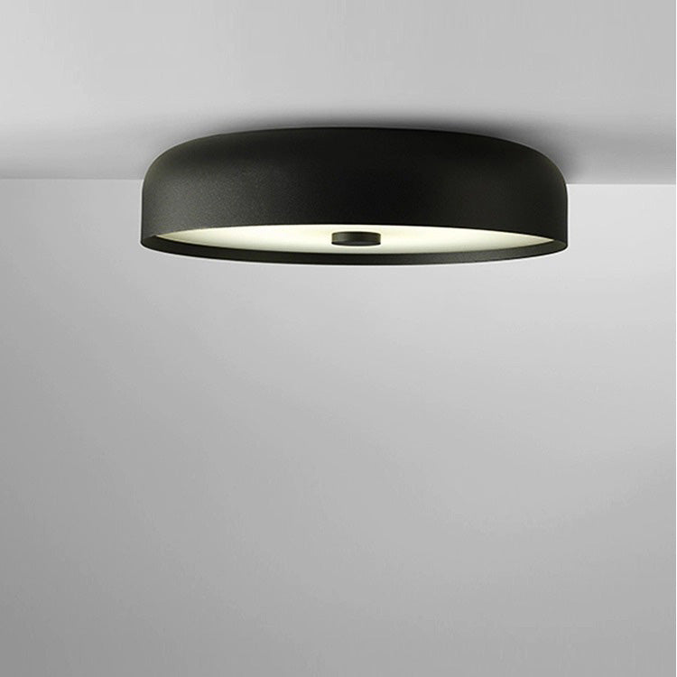 Contemporary Scandinavian Pie Shape Iron Acrylic LED Flush Mount Ceiling Light for Bedroom