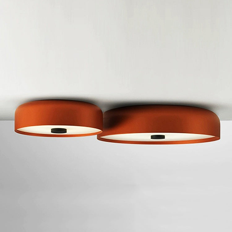Contemporary Scandinavian Pie Shape Iron Acrylic LED Flush Mount Ceiling Light for Bedroom