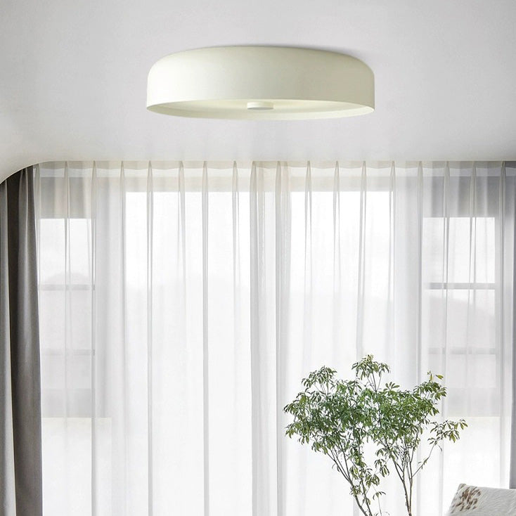 Contemporary Scandinavian Pie Shape Iron Acrylic LED Flush Mount Ceiling Light for Bedroom