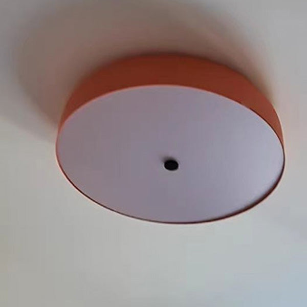 Contemporary Scandinavian Pie Shape Iron Acrylic LED Flush Mount Ceiling Light for Bedroom