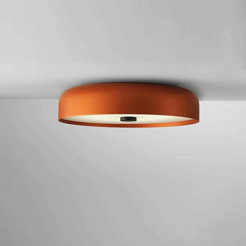 Contemporary Scandinavian Pie Shape Iron Acrylic LED Flush Mount Ceiling Light for Bedroom