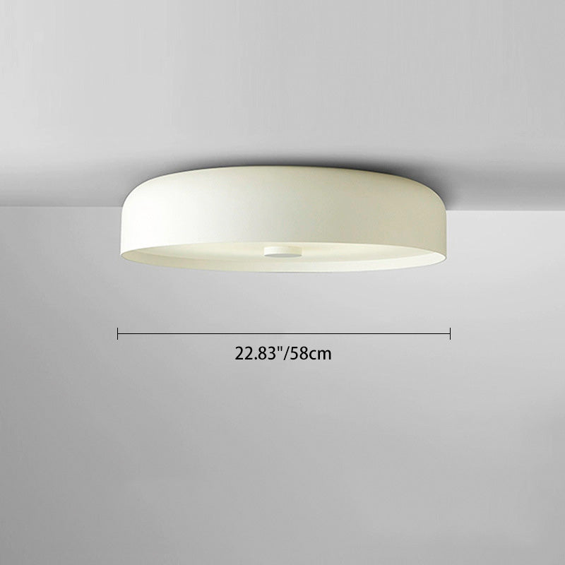 Contemporary Scandinavian Pie Shape Iron Acrylic LED Flush Mount Ceiling Light for Bedroom