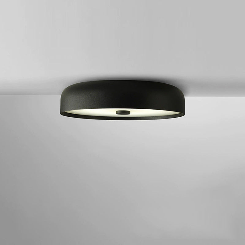 Contemporary Scandinavian Pie Shape Iron Acrylic LED Flush Mount Ceiling Light for Bedroom