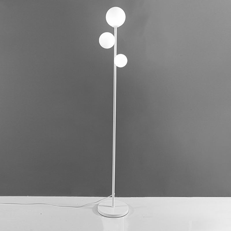 Contemporary Round Ball Acrylic Iron 3-Light Floor Lamp for Bedroom  

Elevate your bedroom decor with this stylish contemporary floor lamp. Featuring a unique round ball design, sturdy iron construction, and beautiful acrylic accents, this 3-light standi