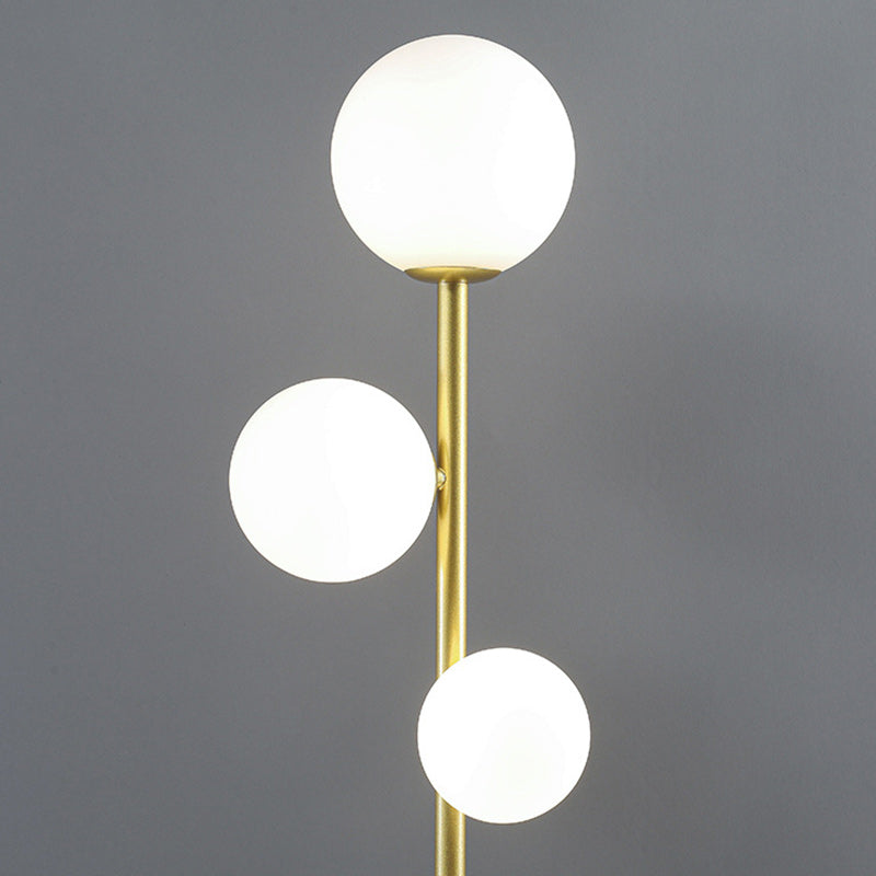 Contemporary Round Ball Acrylic Iron 3-Light Floor Lamp for Bedroom  

Elevate your bedroom decor with this stylish contemporary floor lamp. Featuring a unique round ball design, sturdy iron construction, and beautiful acrylic accents, this 3-light standi