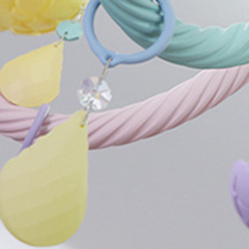 Contemporary Flower Candle-Shaped 5-Light Flush Mount Ceiling Light, Kid-Friendly Iron Crystal Glass Design, Elegant Bedroom Lighting Fixture, Modern Flush Mount Chandelier, Stylish Nursery Decorations, Unique Home Decor Lighting, Brighten Kids Room with