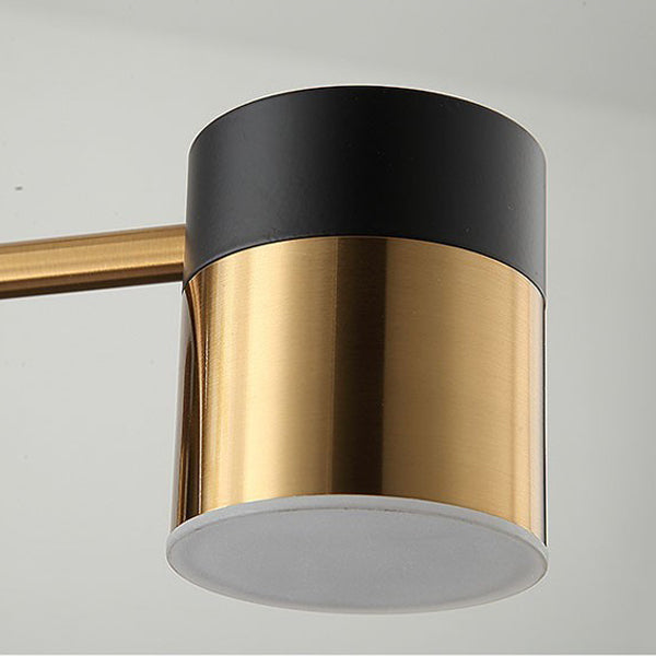 Modern Art Deco Cylindrical LED Semi-Flush Mount Ceiling Light for Living Room