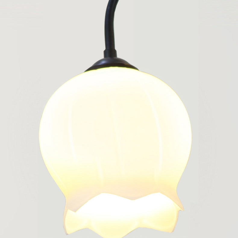 Modern Minimalist Flower-Shaped 3-Light Floor Lamp - Iron & Glass for Living Room