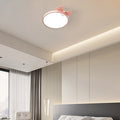 Modern Minimalist Spherical Round Bow Tie Kid Iron Acrylic LED Flush Mount Ceiling Light for Bedroom, Kids Room Lighting, Fixtures, Contemporary Home Decor, Energy-Efficient, Adjustable Brightness, Unique Design, Stylish Lighting Solution, LED Ceiling Lam