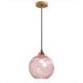 Modern Minimalist Iron Glass Pendant Light - Spherical 1-Light for Dining Room
