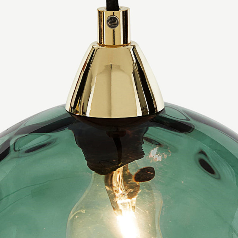 Modern Minimalist Iron Glass Pendant Light - Spherical 1-Light for Dining Room