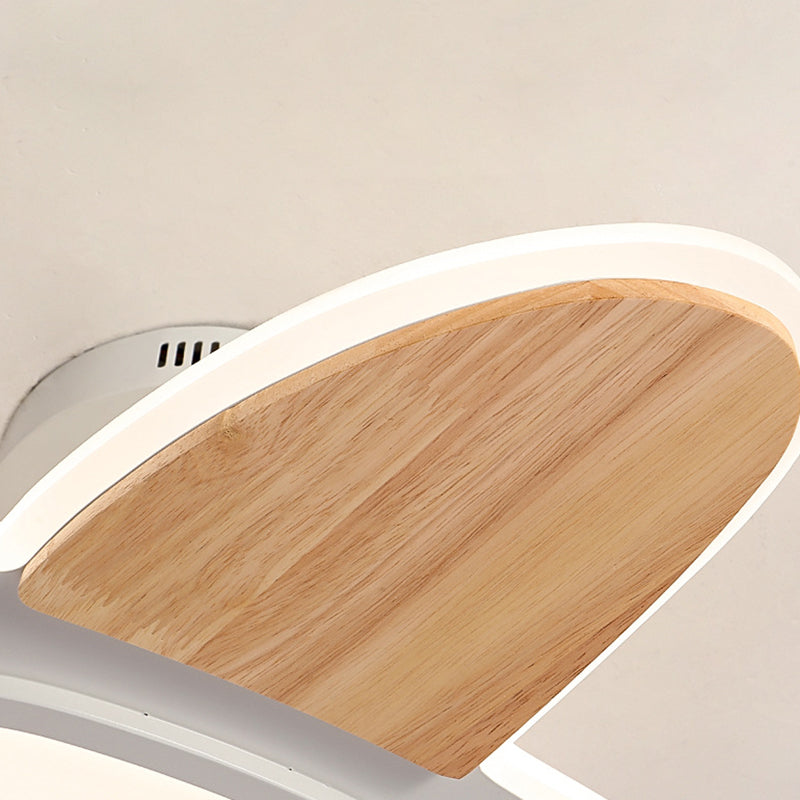 Contemporary Kids Aircraft-Shaped Round Ceiling Light, LED Semi-Flush Mount, Iron Aluminum Acrylic Wooden Design, Unique Bedroom Lighting Fixture, Airplane Theme Decor for Children's Rooms, Modern Energy-Efficient Light Source, Stylish and Fun Nursery Lig