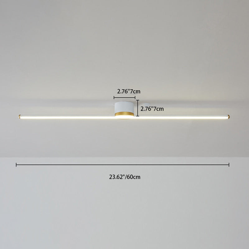 Modern Minimalist Round LED Semi-Flush Mount Ceiling Light for Living Room, Aluminum & Silicone Design, Industrial Style Fixture