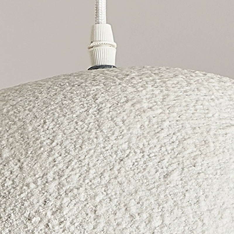 Contemporary Vintage Clouds Pendant Light - Irregular Round Iron Resin 1-Light Fixture for Living Room