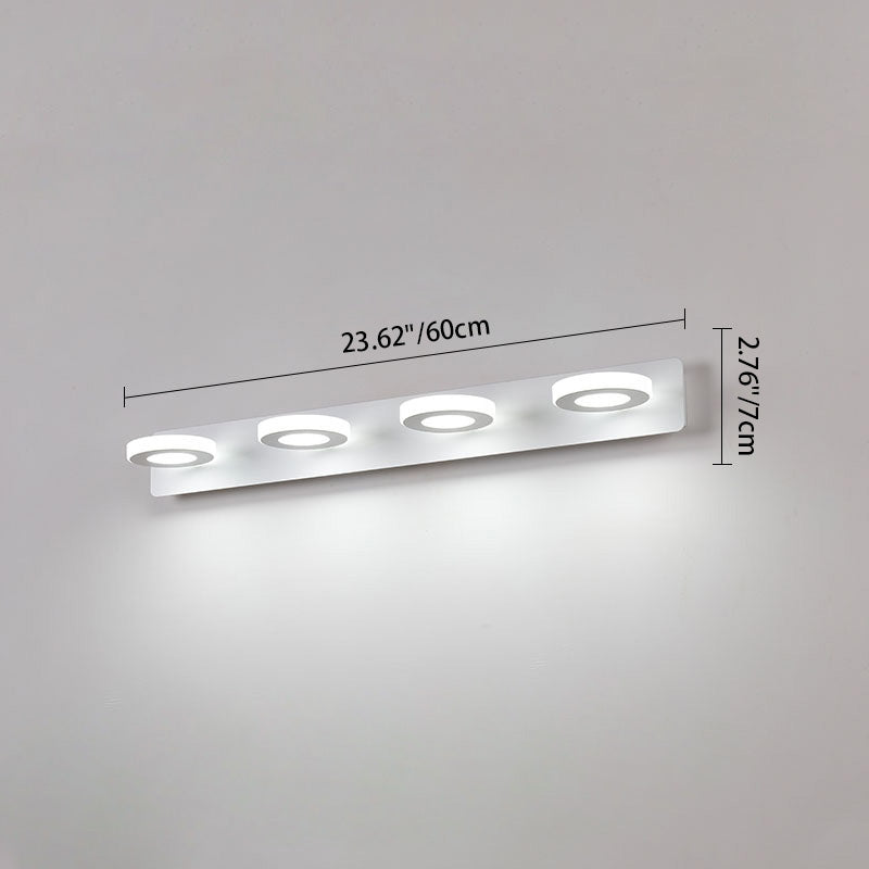Modern Minimalist LED Vanity Light Sconce for Bathroom - Rectangle Round Square Design in Iron and Acrylic