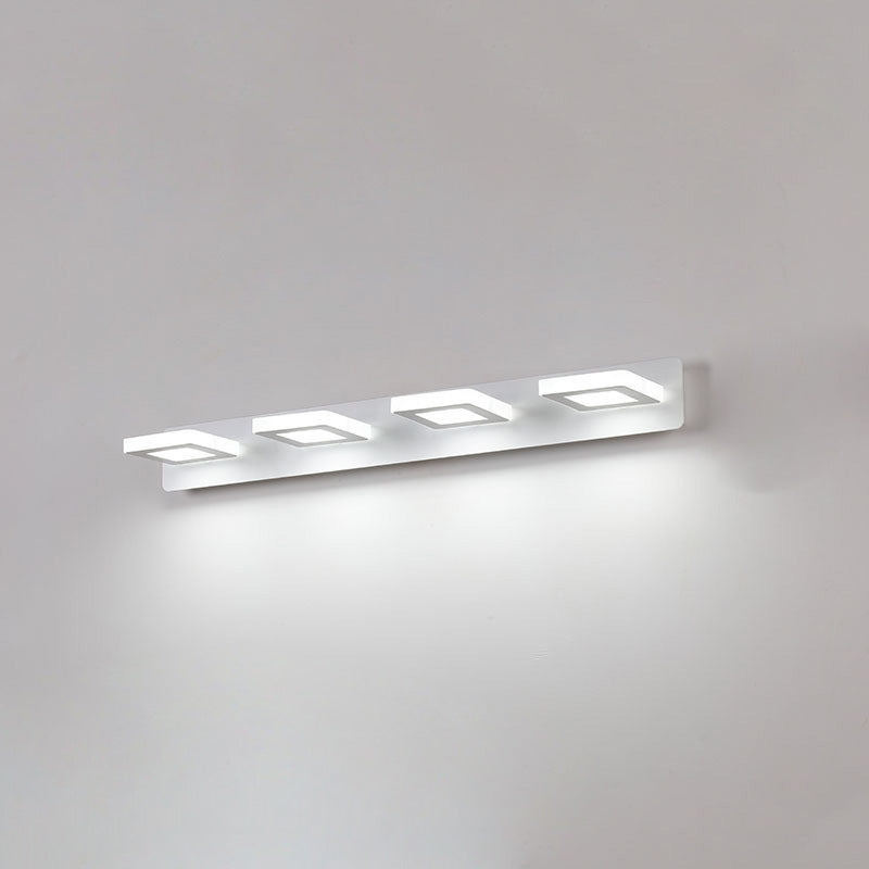 Modern Minimalist LED Vanity Light Sconce for Bathroom - Rectangle Round Square Design in Iron and Acrylic