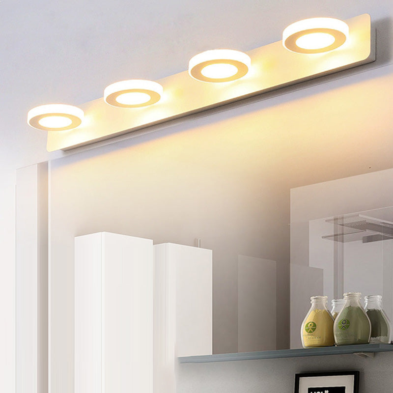 Modern Minimalist LED Vanity Light Sconce for Bathroom - Rectangle Round Square Design in Iron and Acrylic