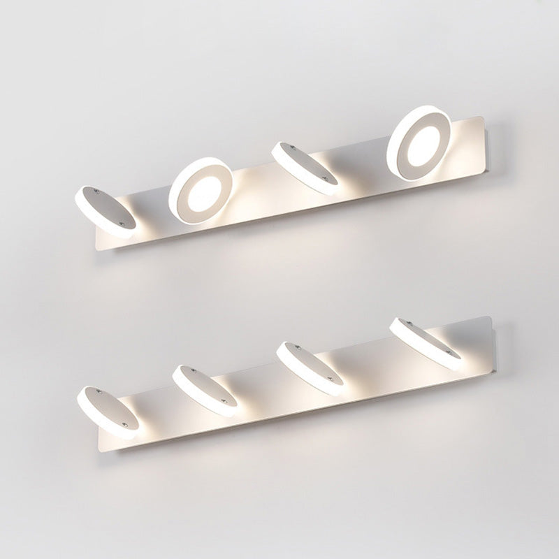Modern Minimalist LED Vanity Light Sconce for Bathroom - Rectangle Round Square Design in Iron and Acrylic