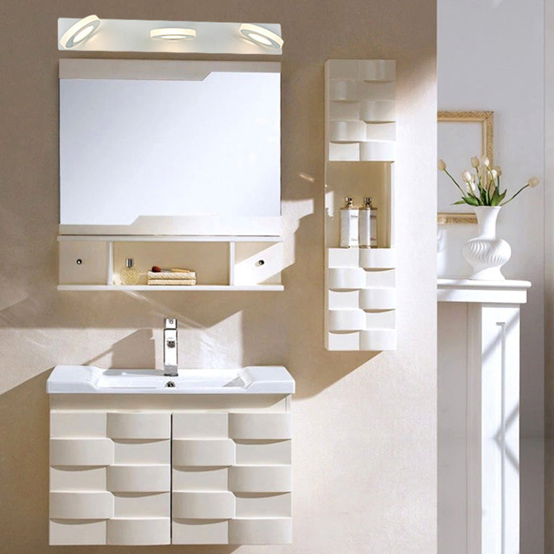 Modern Minimalist LED Vanity Light Sconce for Bathroom - Rectangle Round Square Design in Iron and Acrylic