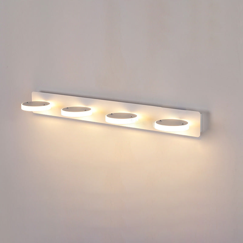 Modern Minimalist LED Vanity Light Sconce for Bathroom - Rectangle Round Square Design in Iron and Acrylic