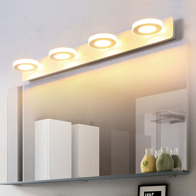Modern Minimalist LED Vanity Light Sconce for Bathroom - Rectangle Round Square Design in Iron and Acrylic