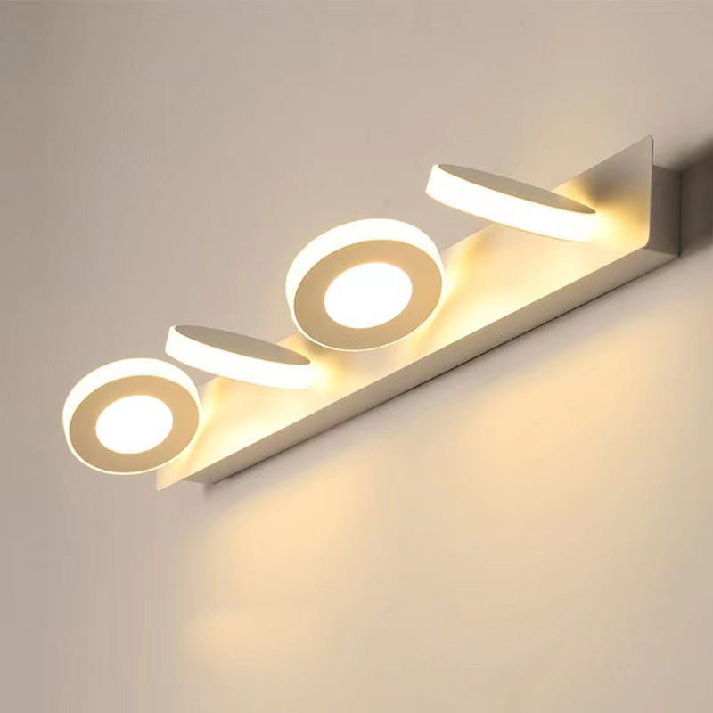 Modern Minimalist LED Vanity Light Sconce for Bathroom - Rectangle Round Square Design in Iron and Acrylic