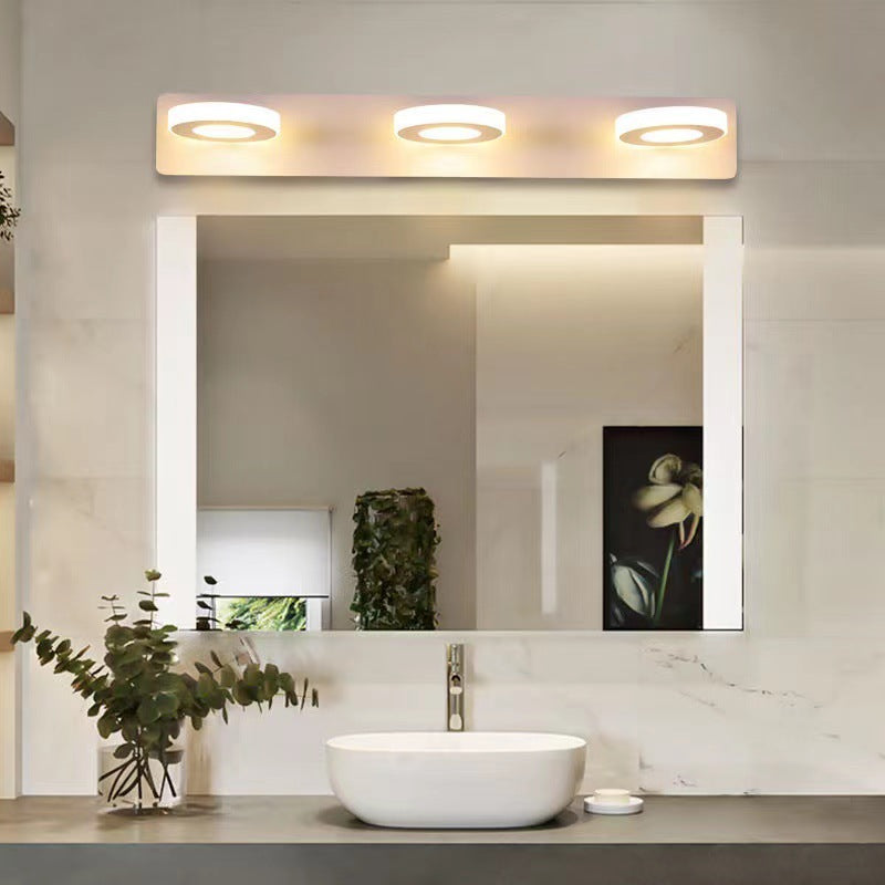 Modern Minimalist LED Vanity Light Sconce for Bathroom - Rectangle Round Square Design in Iron and Acrylic
