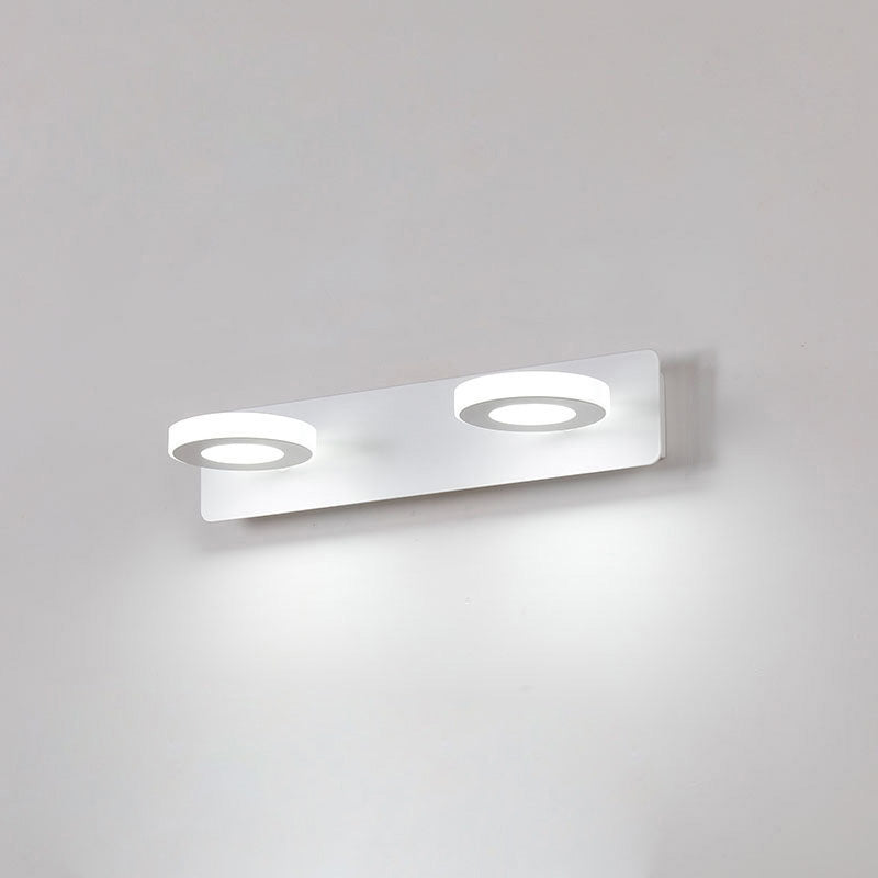 Modern Minimalist LED Vanity Light Sconce for Bathroom - Rectangle Round Square Design in Iron and Acrylic