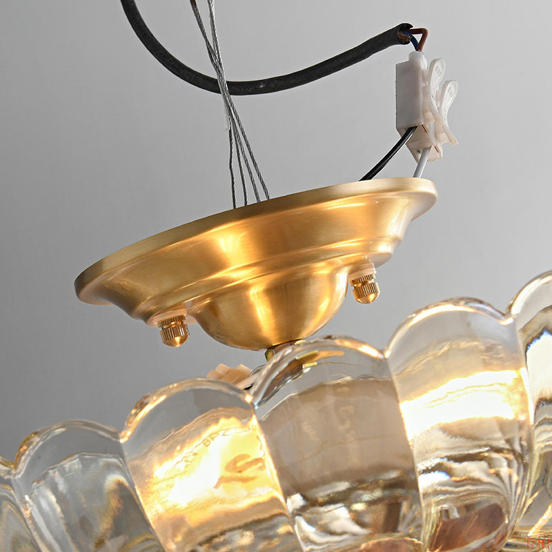 Modern Luxury Dome Glass 3-Light Semi-Flush Mount Ceiling Light for Hallway