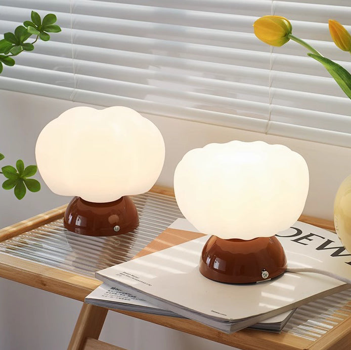 Modern Minimalist Pumpkin Cotton Shape Flush Mount Ceiling Light for Hallway