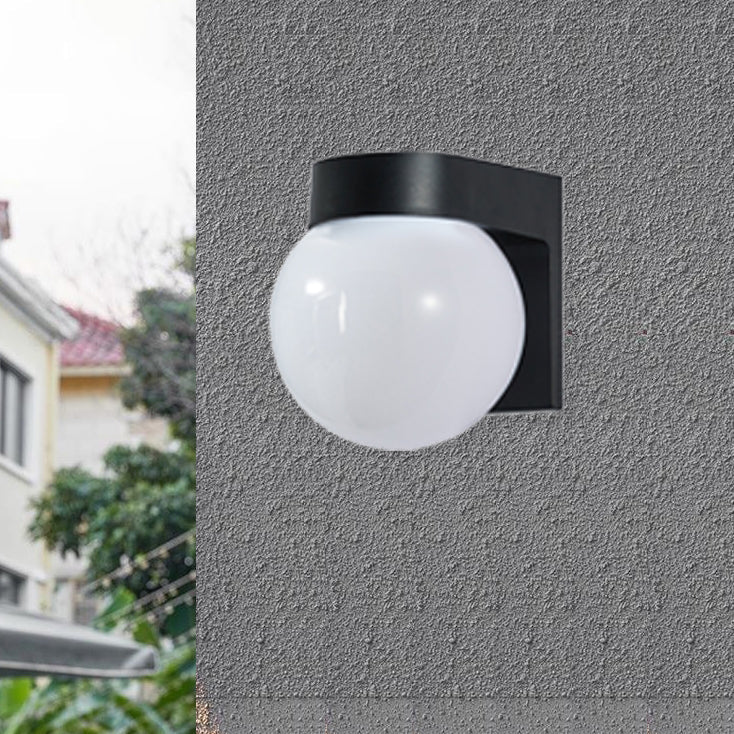 Modern Waterproof Polycarbonate Outdoor Wall Sconce Lamp - 1-Light Patio Fixture