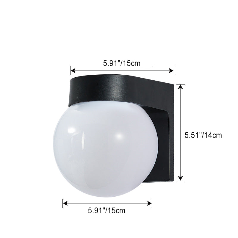 Modern Waterproof Polycarbonate Outdoor Wall Sconce Lamp - 1-Light Patio Fixture