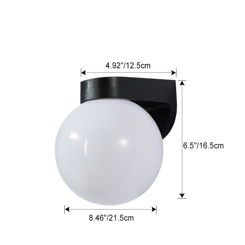 Modern Waterproof Polycarbonate Outdoor Wall Sconce Lamp - 1-Light Patio Fixture