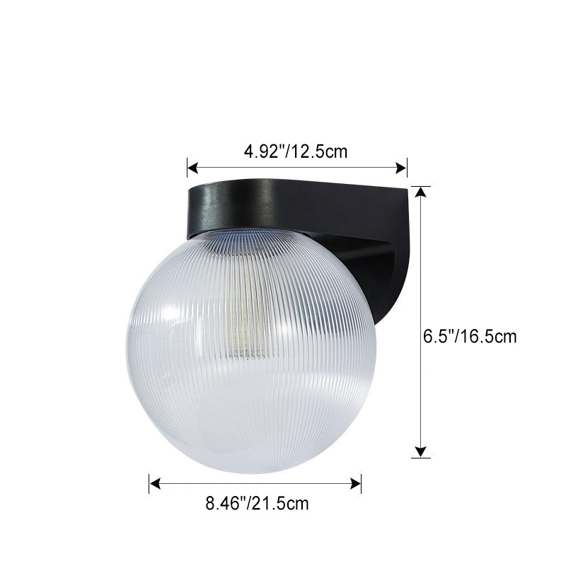 Modern Waterproof Polycarbonate Outdoor Wall Sconce Lamp - 1-Light Patio Fixture