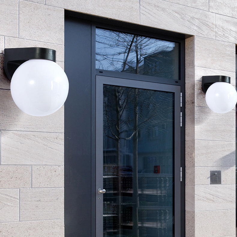 Modern Waterproof Polycarbonate Outdoor Wall Sconce Lamp - 1-Light Patio Fixture