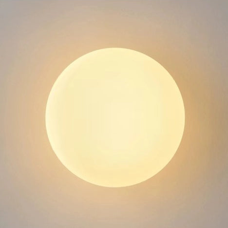 Modern Minimalist Orb Glass Wall Sconce Lamp for Living Room