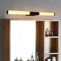 Modern Minimalist LED Vanity Lamp - Cylindrical Iron Base with Acrylic Shade for Bathroom Sconce