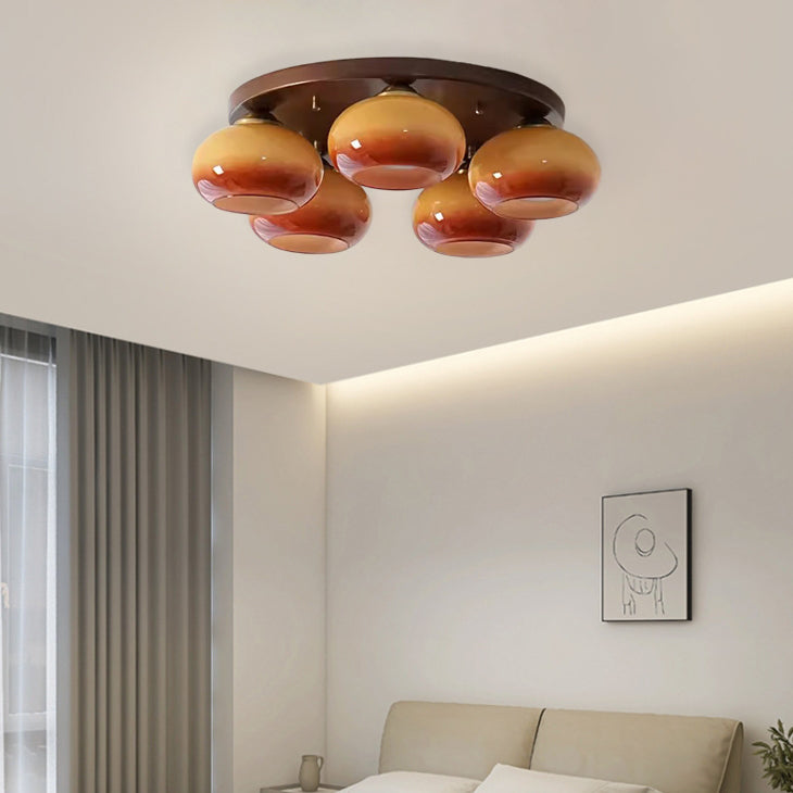 Contemporary Retro Round Oval Iron Glass Semi-Flush Mount Light for Living Room

Illuminate your living space with this stylish contemporary retro round oval iron glass semi-flush mount ceiling light. Designed to enhance any room, this fixture offers 3/5