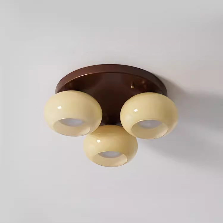 Contemporary Retro Round Oval Iron Glass Semi-Flush Mount Light for Living Room

Illuminate your living space with this stylish contemporary retro round oval iron glass semi-flush mount ceiling light. Designed to enhance any room, this fixture offers 3/5