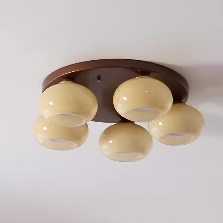 Contemporary Retro Round Oval Iron Glass Semi-Flush Mount Light for Living Room

Illuminate your living space with this stylish contemporary retro round oval iron glass semi-flush mount ceiling light. Designed to enhance any room, this fixture offers 3/5