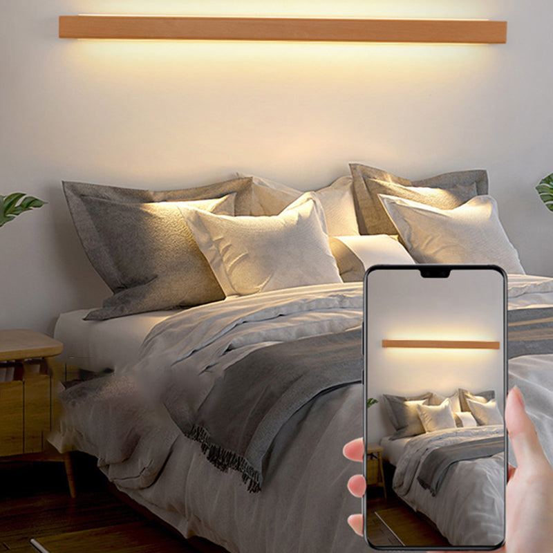 Japanese Solid Wood LED Wall Sconce Lamp - Minimalist Design, Eco-Friendly Lighting, Home Decor, Modern Interior, Soft Illumination, Energy Efficient