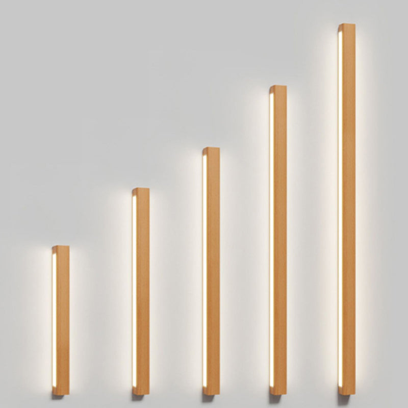Japanese Solid Wood LED Wall Sconce Lamp - Minimalist Design, Eco-Friendly Lighting, Home Decor, Modern Interior, Soft Illumination, Energy Efficient