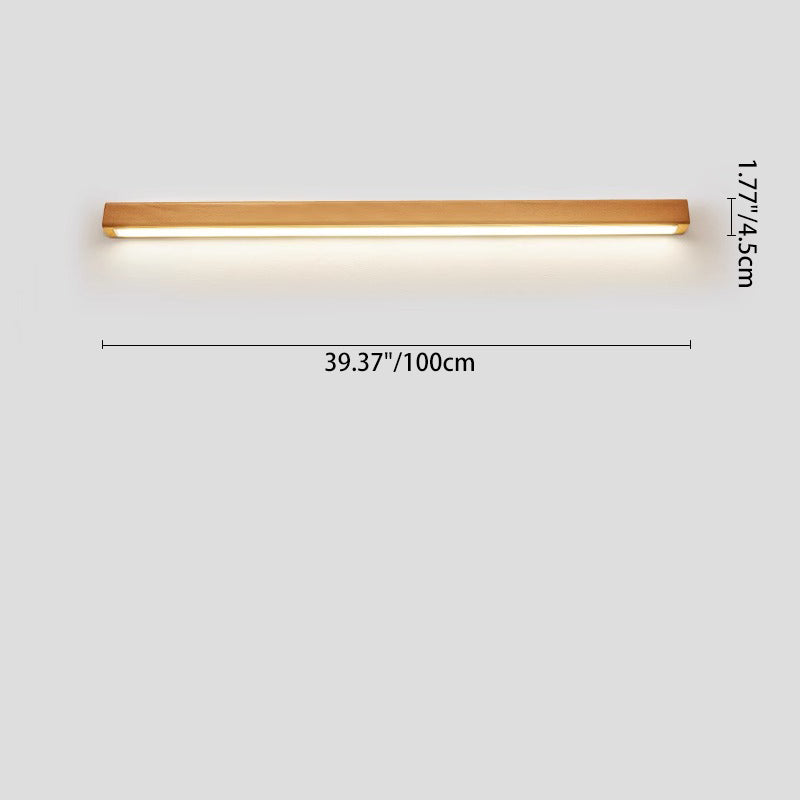 Japanese Solid Wood LED Wall Sconce Lamp – Minimalist Design, Energy Efficient Lighting